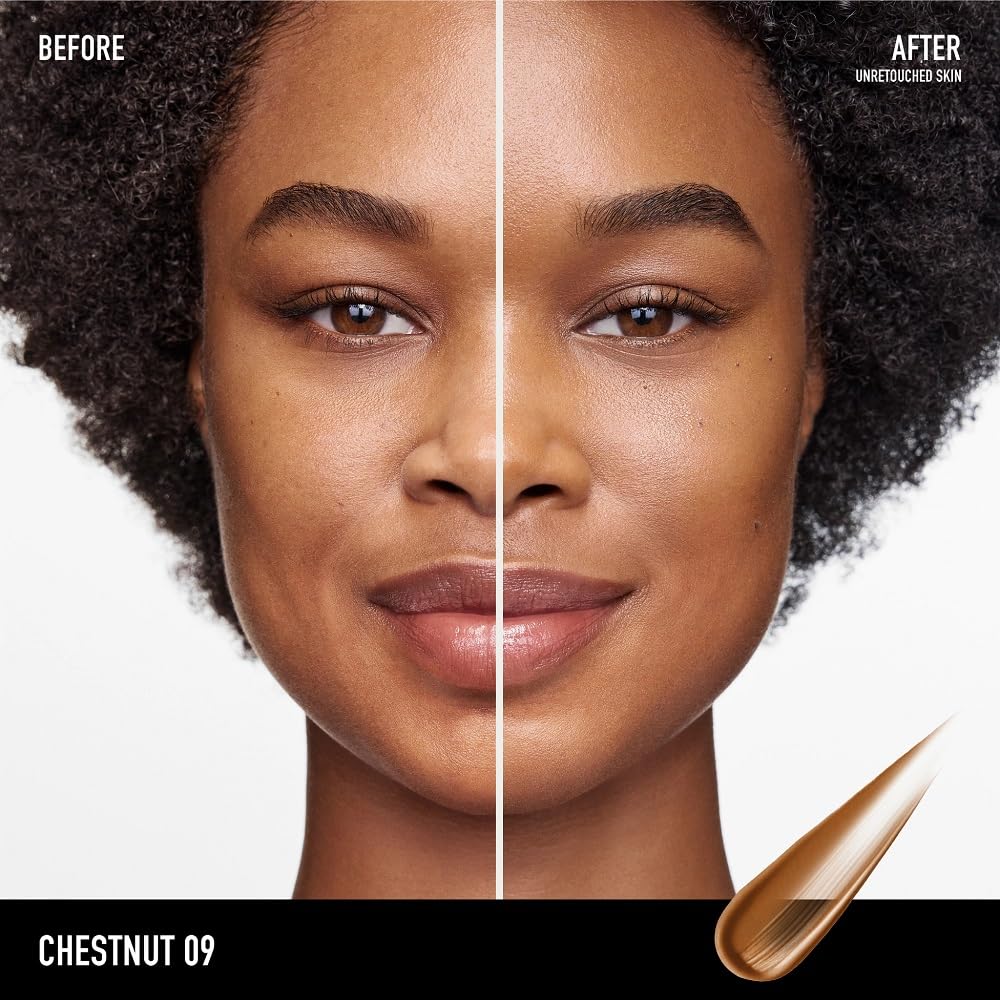 bareMinerals product on fingertips demonstrating easy application benefit