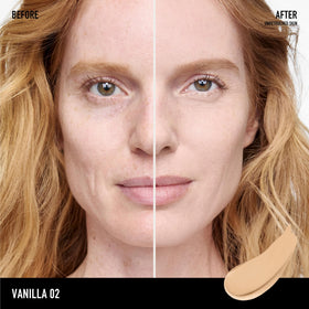 bareMinerals tube close-up highlighting matte finish and texture