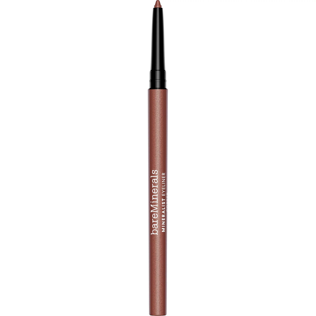 bareMinerals product front packaging showing copper eyeliner and branding for quick ID
