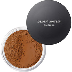 bareMinerals front packaging showing Medium Dark 23 and luminous finish benefit