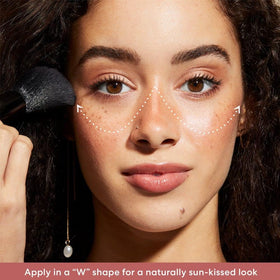 bareMinerals dual-shade pan showing mixable tones for custom color