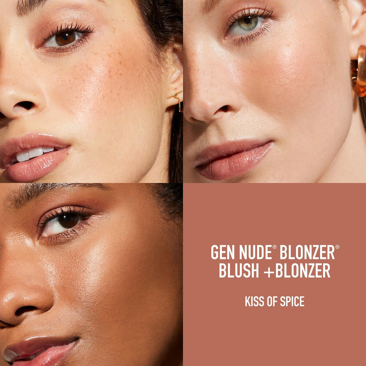 bareMinerals swatch on arm revealing buildable rosy-bronze color payoff