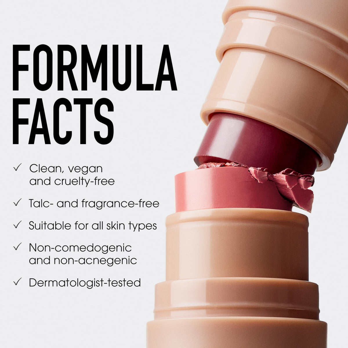 bareMinerals stick inside a travel bag illustrating mess-free touch-ups anywhere