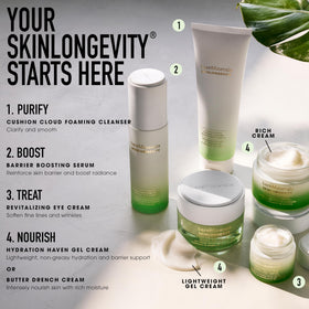 bareMinerals back label close-up showing ingredient highlights and benefits