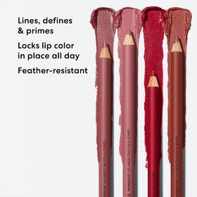 bareMinerals application on lips showing smooth glide benefit