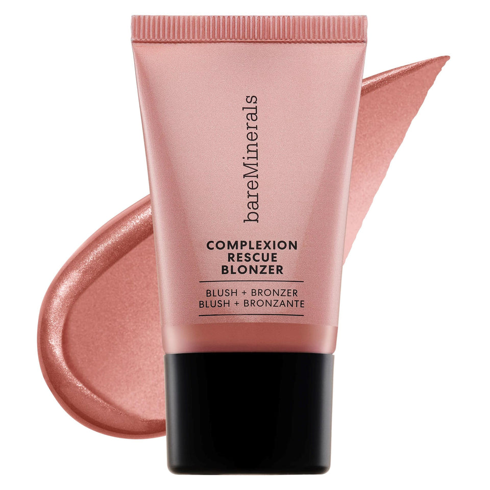 bareMinerals front packaging showing Kiss of Mauve and brand logo for confident color choice
