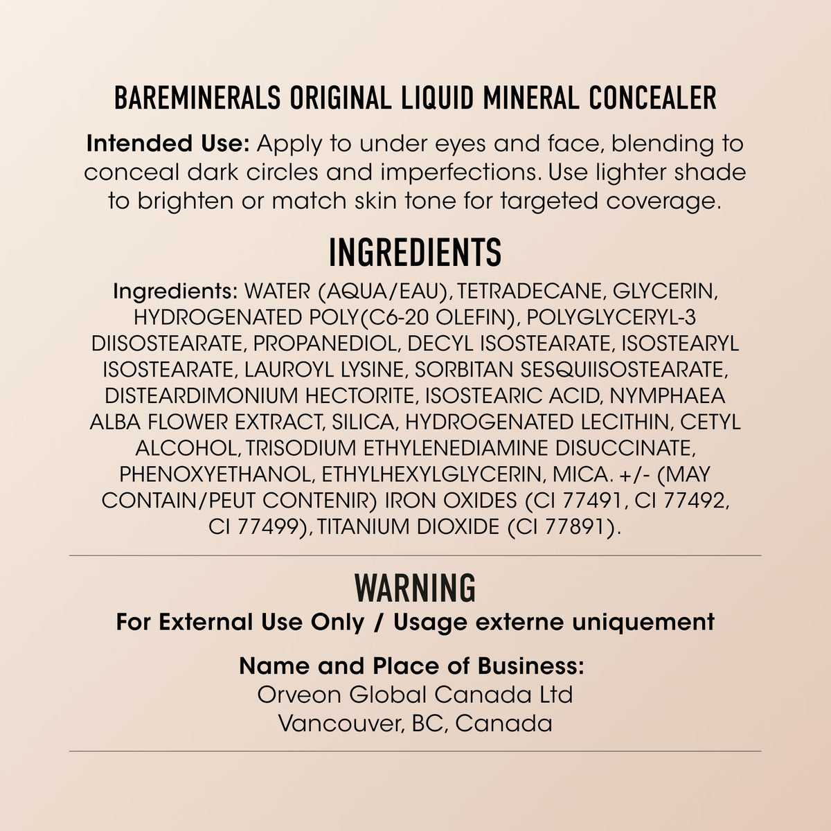bareMinerals in a daily makeup bag for quick touch-ups on the go