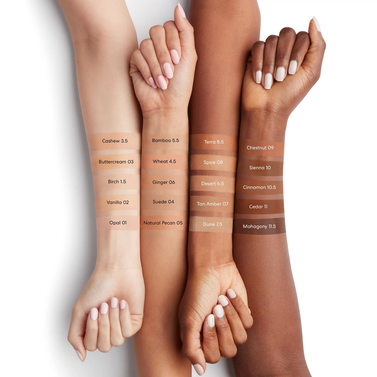 bareMinerals in a bathroom morning routine showing all-in-one SPF convenience