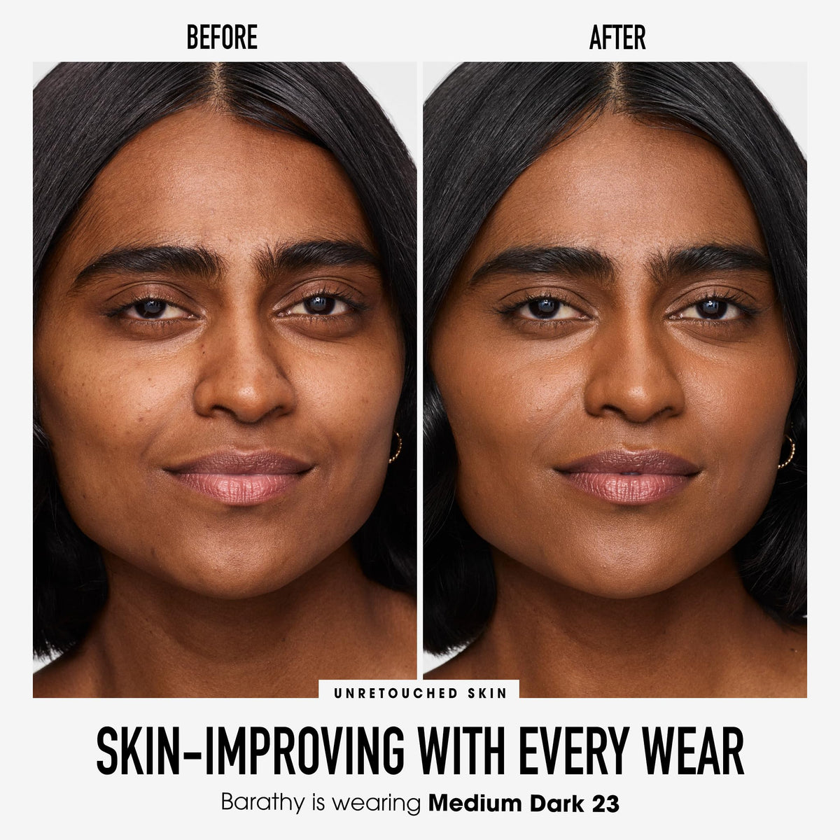 bareMinerals close-up powder texture highlighting lightweight, blendable feel