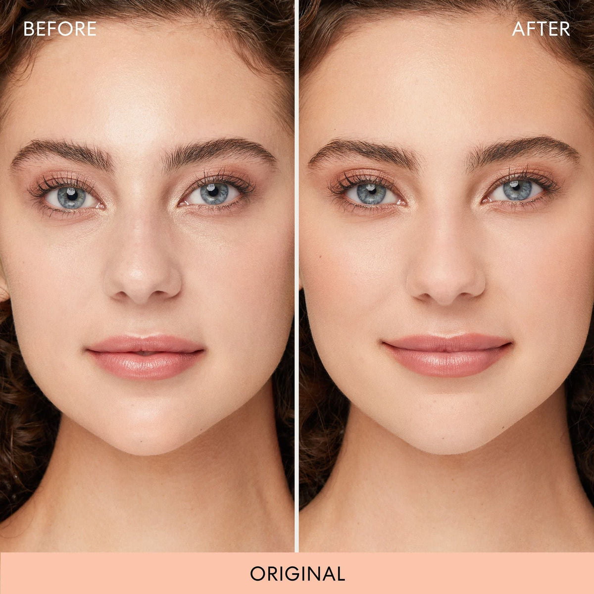 bareMinerals powder applied with brush delivering oil control benefit