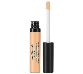 bareMinerals front packaging showing sleek concealer bottle and vegan badge