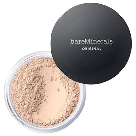bareMinerals jar front view showing product and clean vegan claim benefit