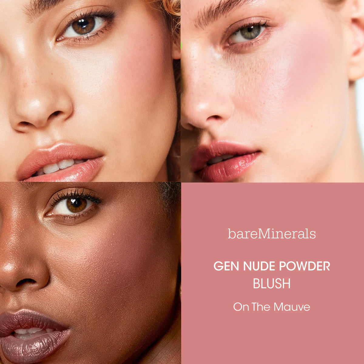 bareMinerals close-up of powder texture highlighting silky talc-free finish and blendability
