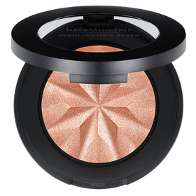 bareMinerals compact front view showing sleek design and brand benefit of portability