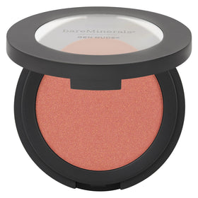 bareMinerals compact front view showing Peachy Keen blush and clean packaging for easy selection