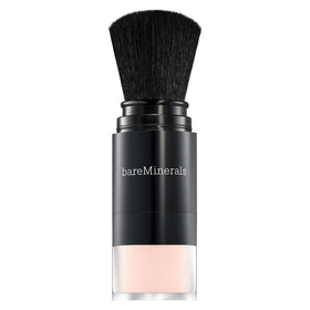 bareMinerals front packaging showing powder and brush, conveys clean convenience