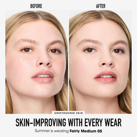 bareMinerals powder texture close-up highlighting fine milled smooth finish
