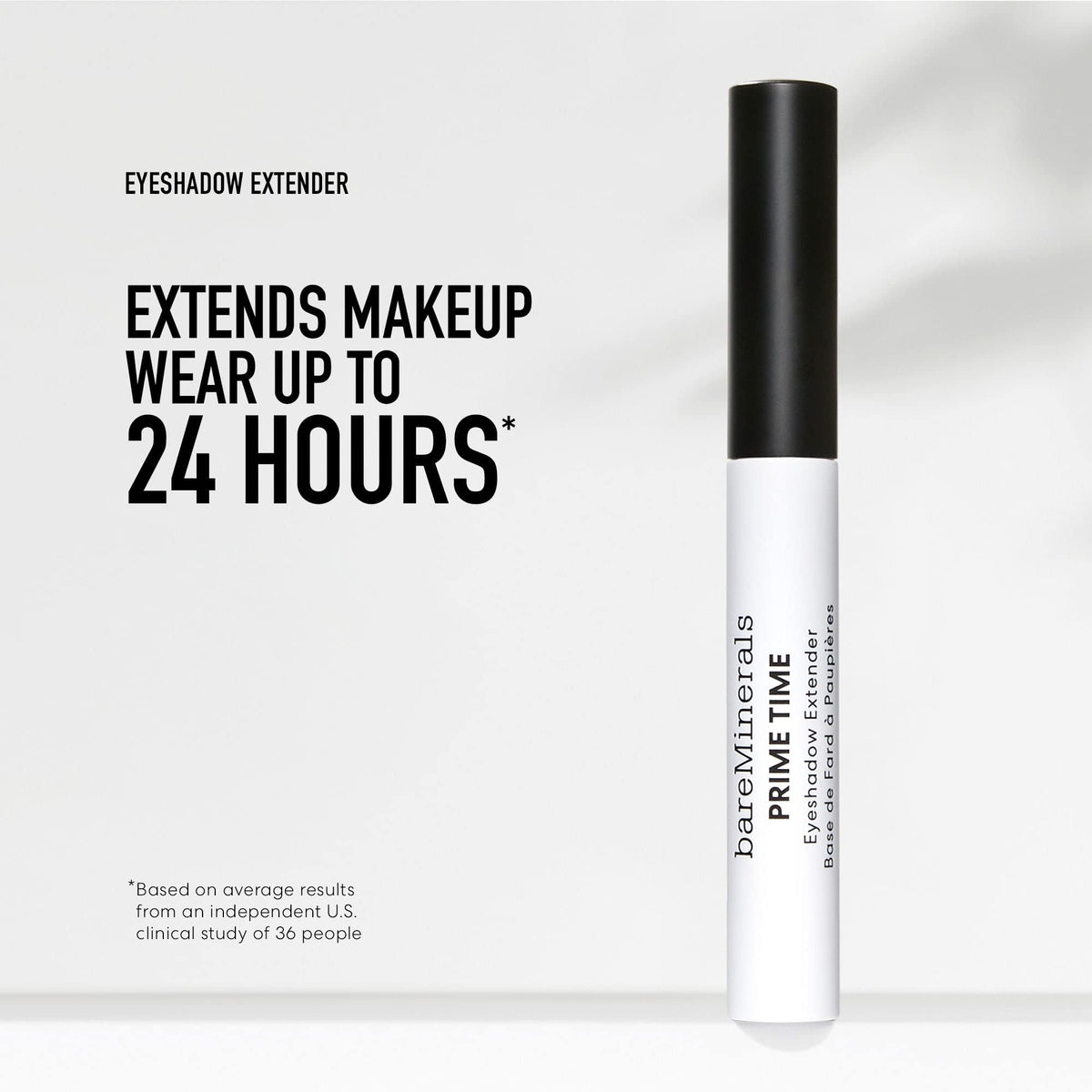 bareMinerals creamy translucent primer texture close-up smoothing lids visibly