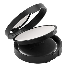 bareMinerals puff application on skin demonstrates quick shine control benefit