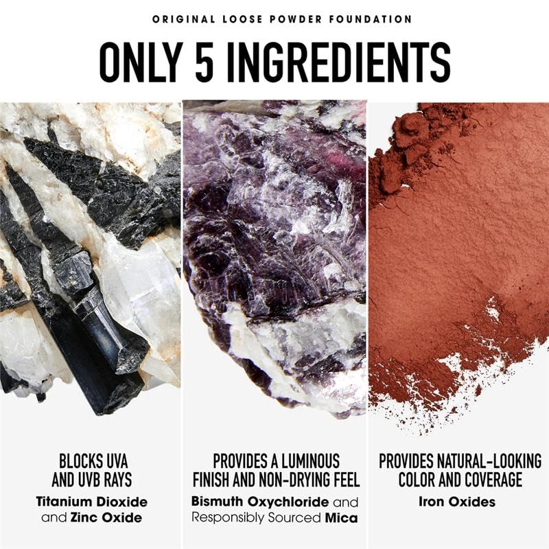 bareMinerals deluxe jar beside standard jar demonstrating larger value size