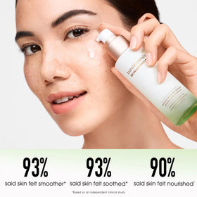 bareMinerals pump dispensing serum illustrating easy controlled application