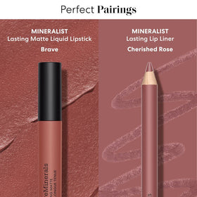 bareMinerals sharp tip demonstrating easy sharpening and fine lining benefit