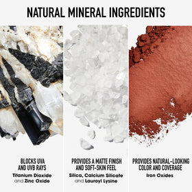 bareMinerals jar next to coin showing compact size for travel convenience