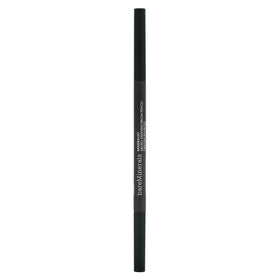 bareMinerals pencil next to coin showing compact size and travel-friendly benefit
