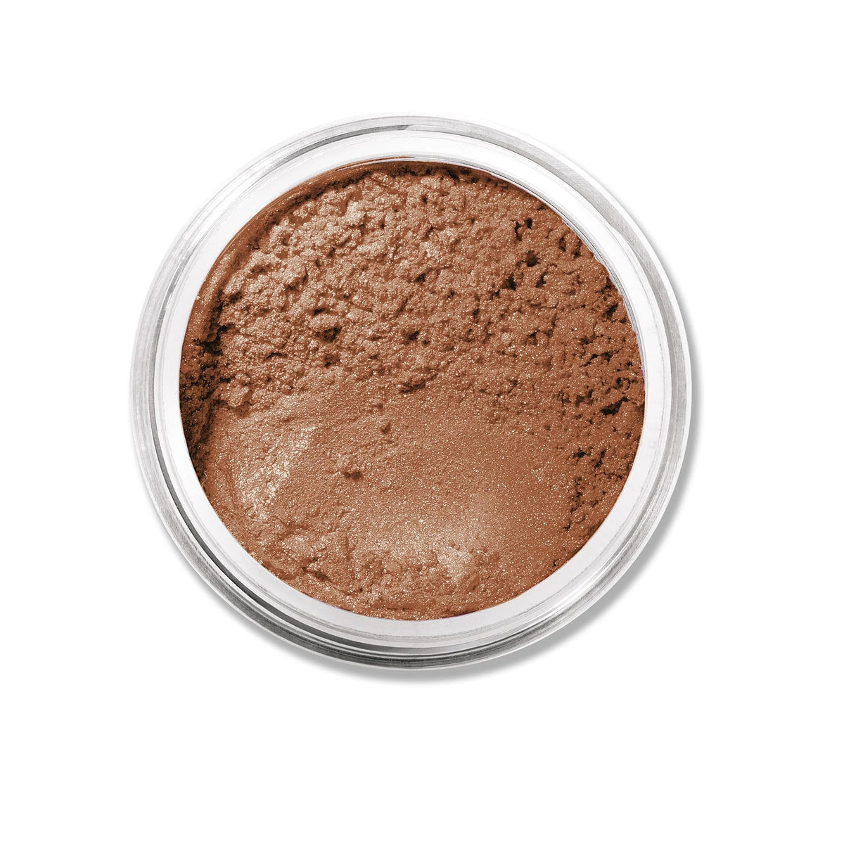 bareMinerals size comparison with brush illustrating travel-friendly scale and controlled application
