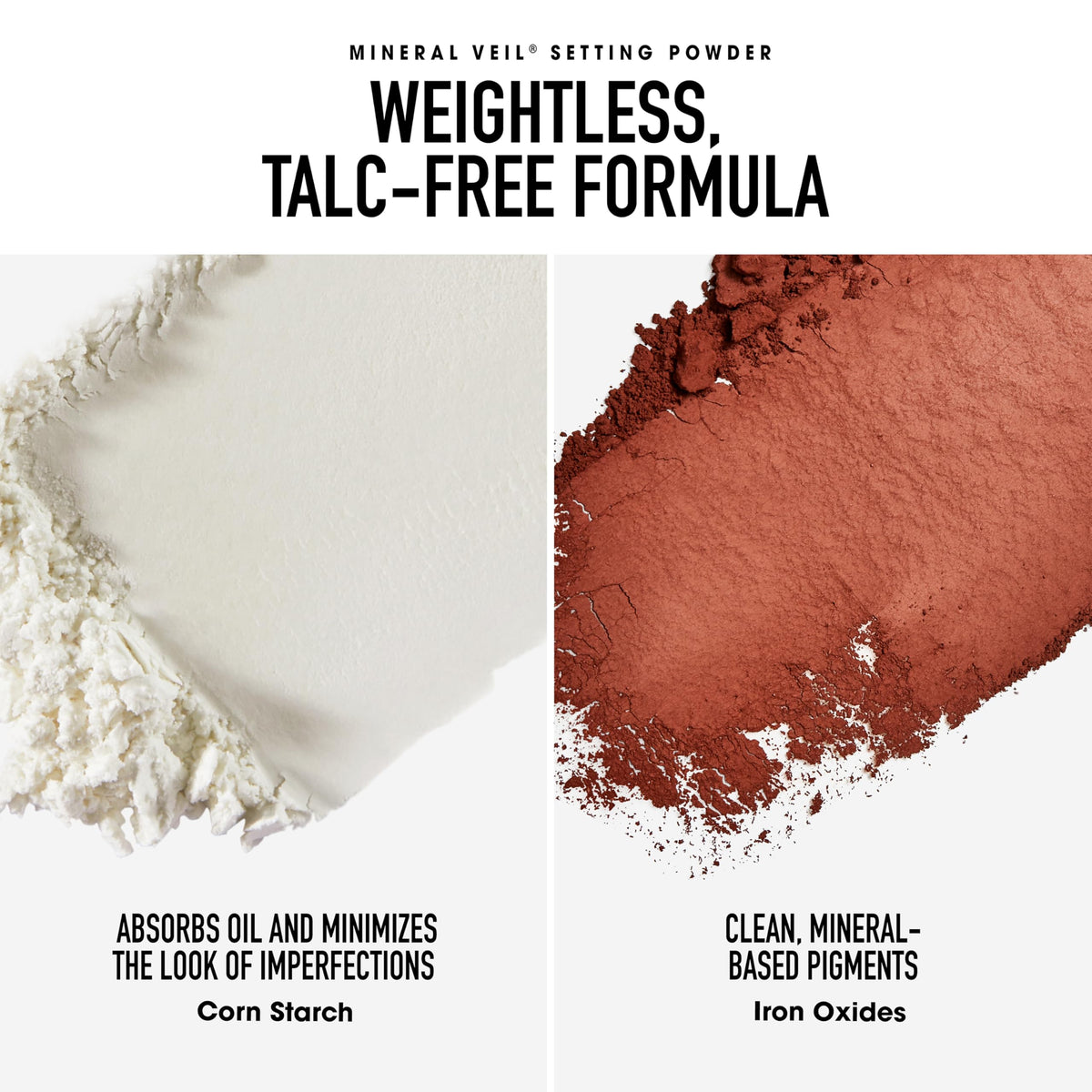 bareMinerals kit next to hand illustrating compact size and travel-friendly benefit