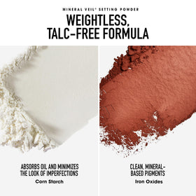 bareMinerals kit next to hand illustrating compact size and travel-friendly benefit