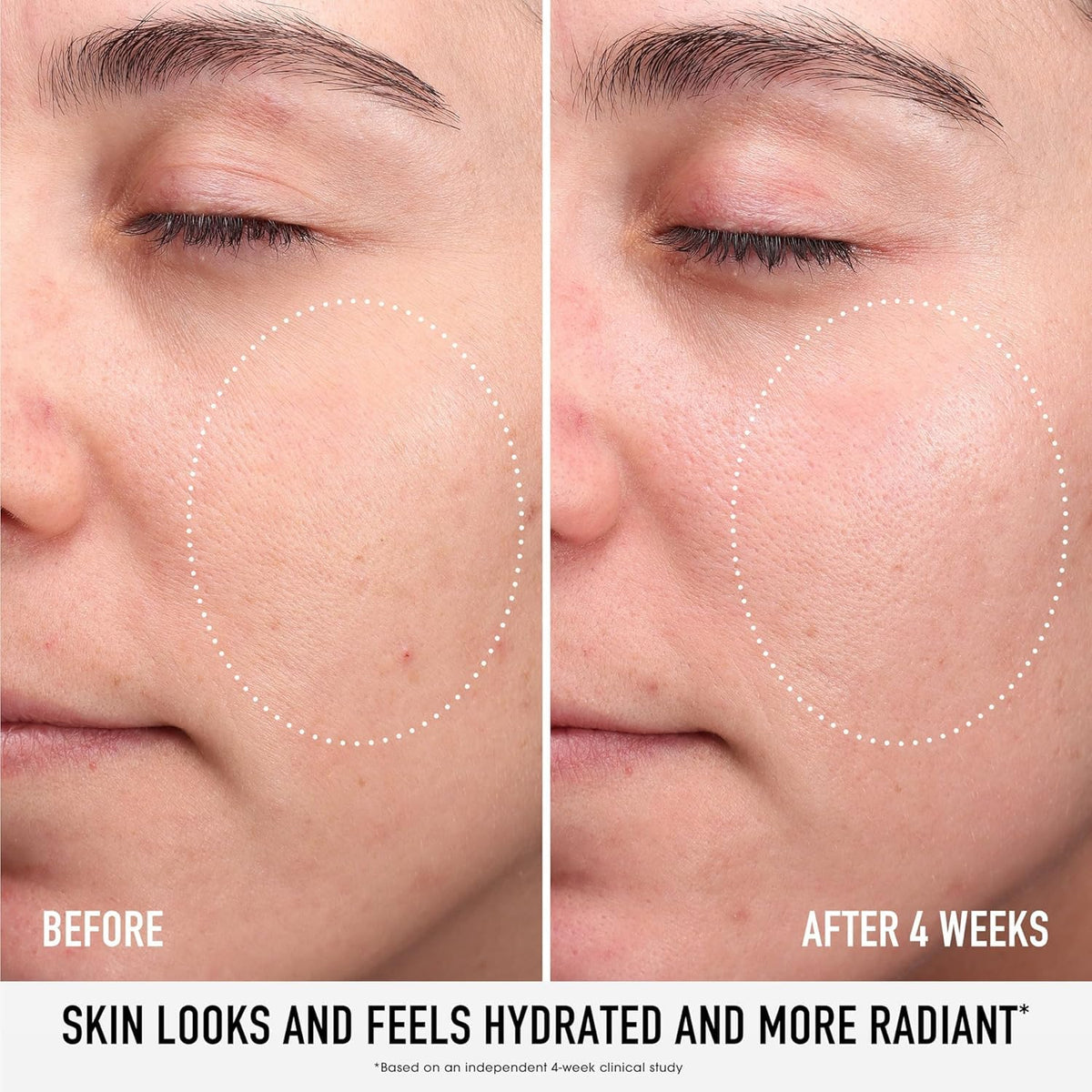 bareMinerals serum texture close-up demonstrating lightweight absorption