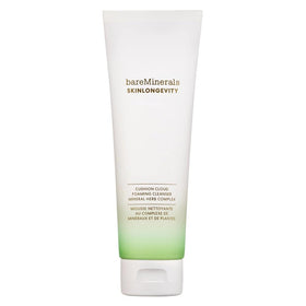 bareMinerals front packaging showing cleanser and benefits
