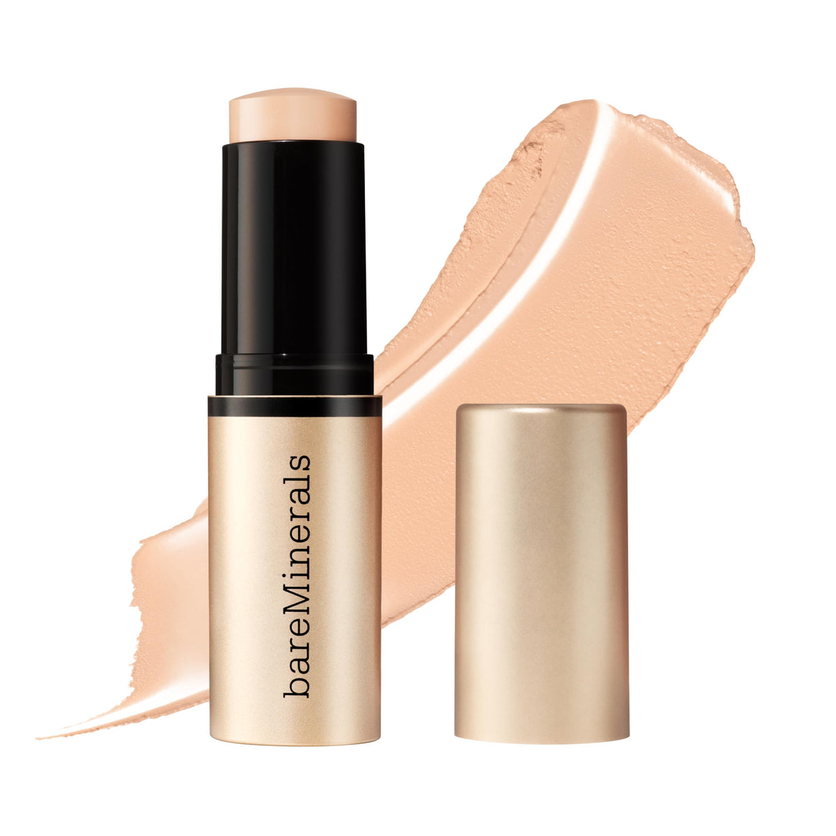 bareMinerals stick front packaging showing compact design and shade