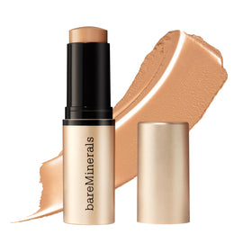 bareMinerals stick front packaging showing compact, travel-friendly design and glow