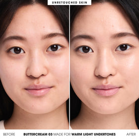 bareMinerals open stick texture closeup showing creamy finish and blendable formula benefit