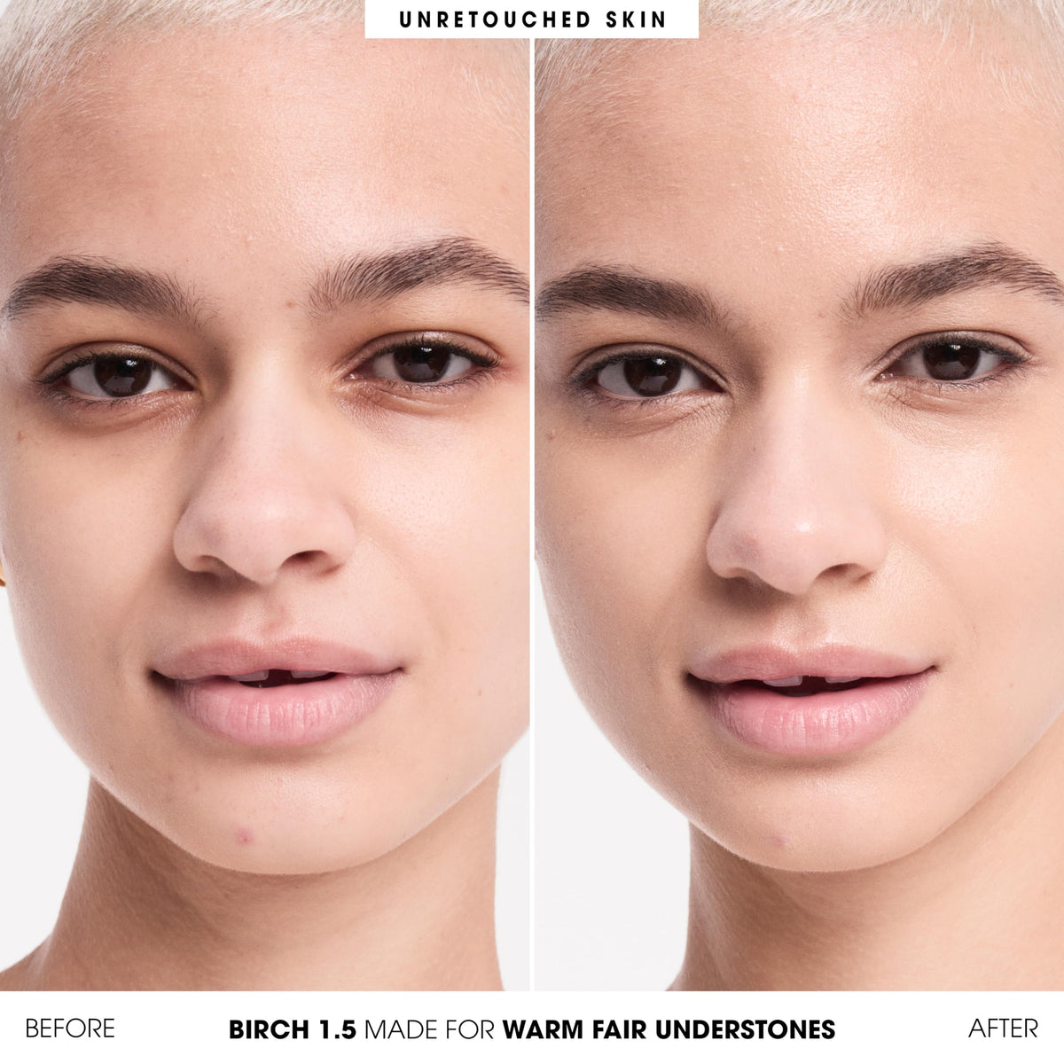 bareMinerals cream texture close-up illustrating smooth blendability and luminous finish benefits