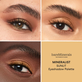 bareMinerals open flatlay with six shades showing color harmony and finish options