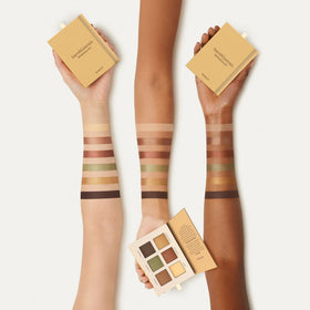 bareMinerals close-up of pan texture highlighting creamy, blendable formula