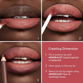 bareMinerals creamy texture swatch illustrating rich pigment benefit