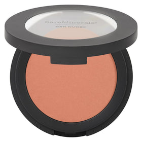 bareMinerals compact front packaging showing shade and compact design for easy travel