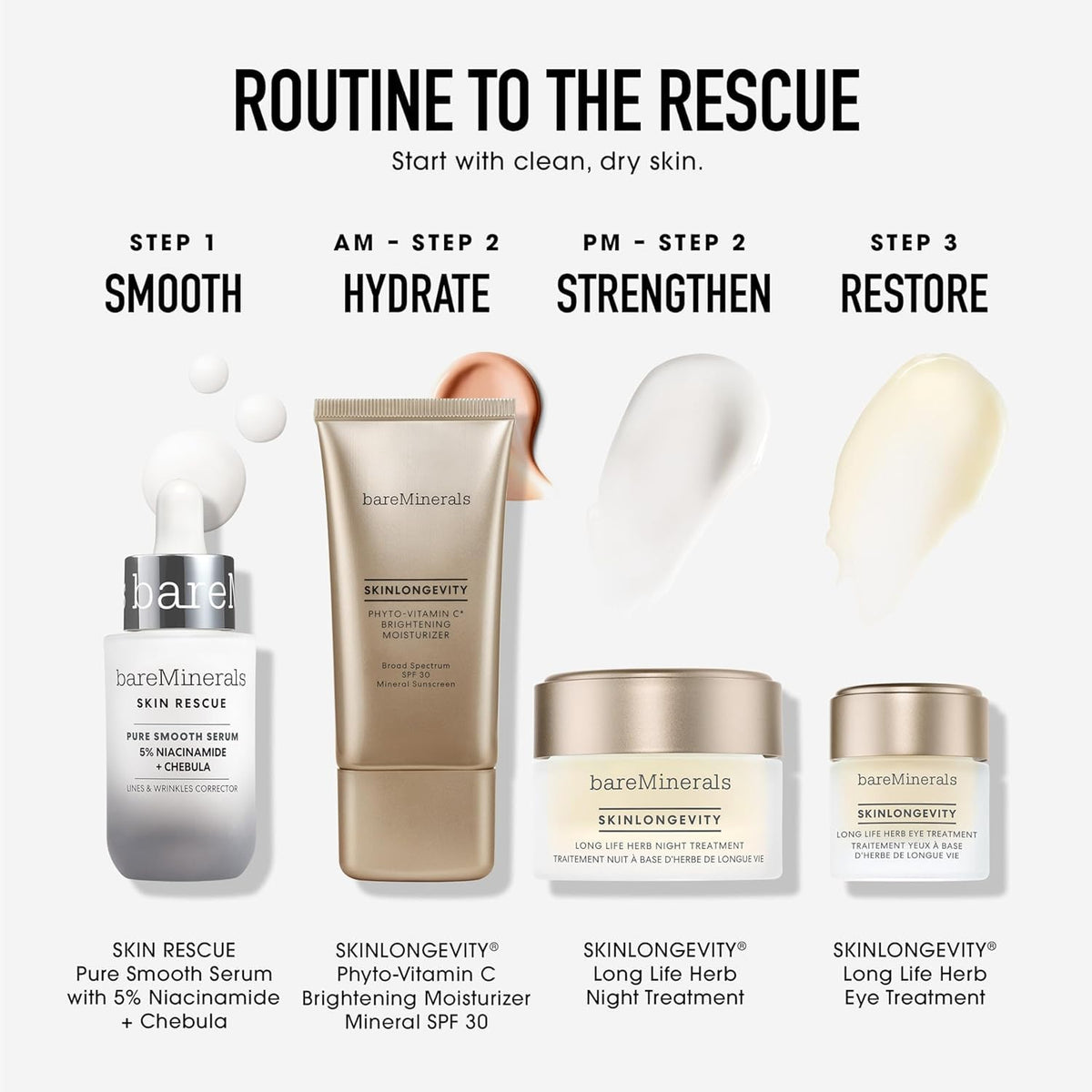 bareMinerals serum in travel pouch showing convenience and portability