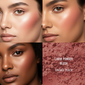bareMinerals close-up of loose mineral texture highlighting blendability