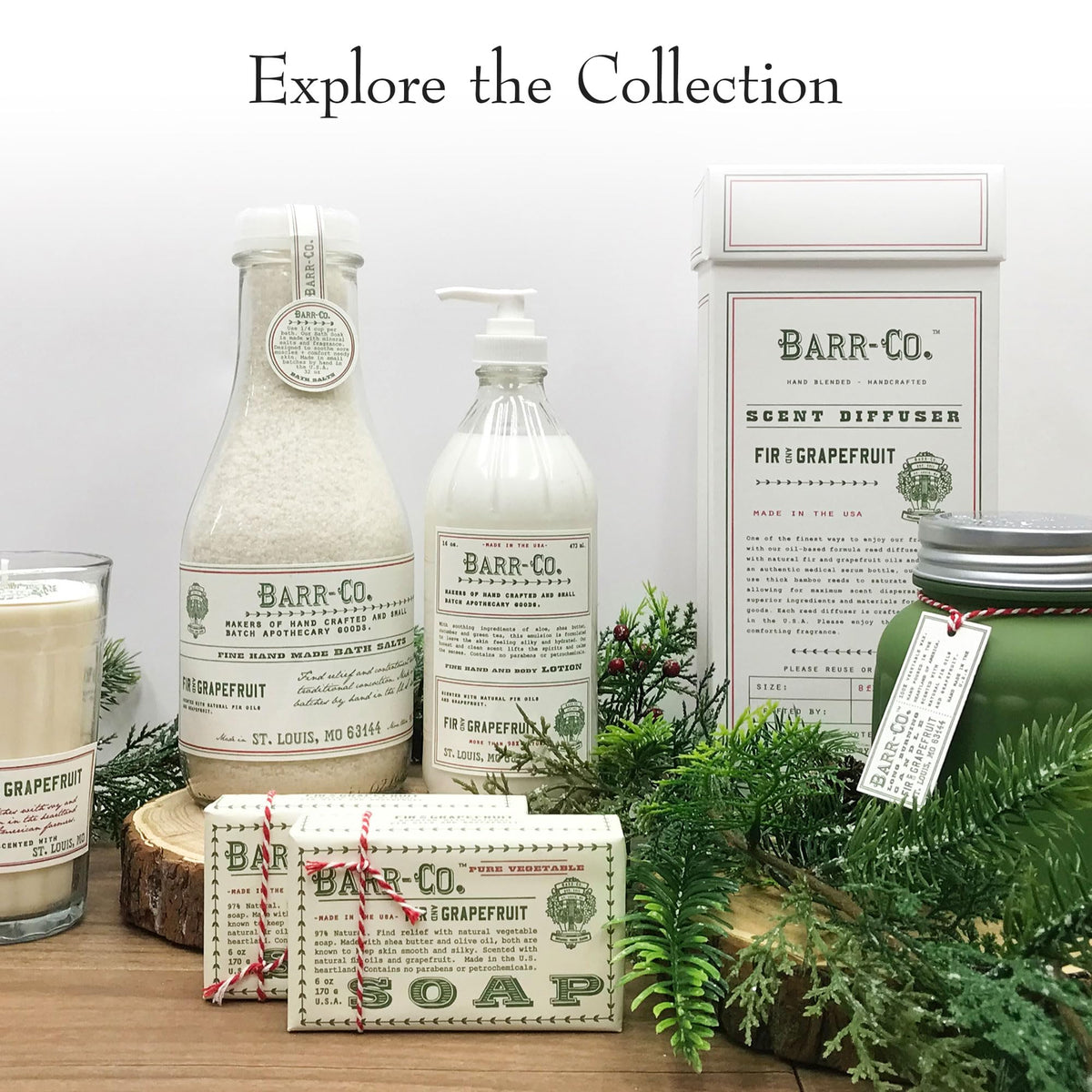BARR-CO bottle on bathroom sink showing decorative and functional appeal
