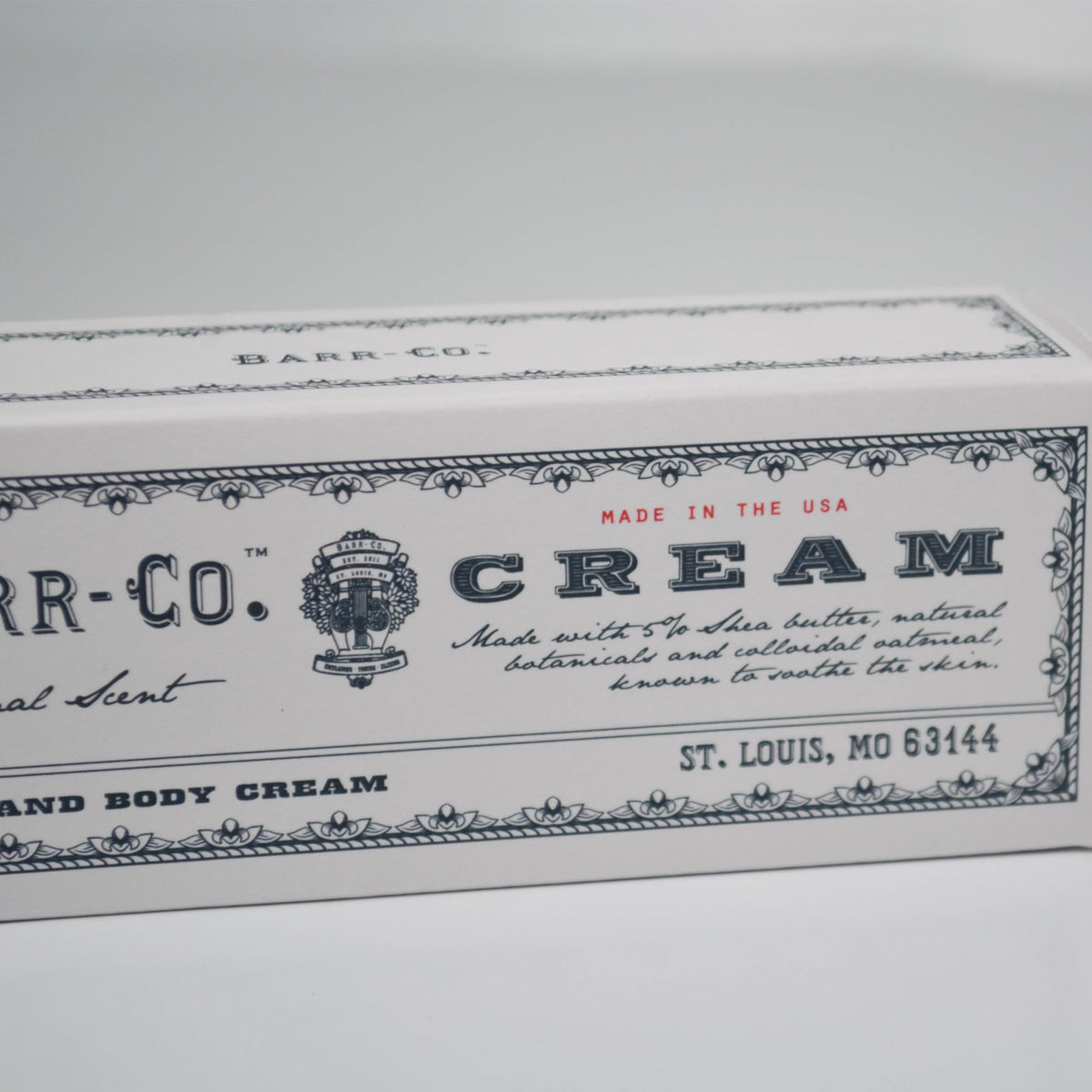 BARR-CO gift box on a table presenting artisanal packaging for gifting benefit