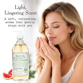 BARR-CO label close-up listing botanical ingredients for transparency