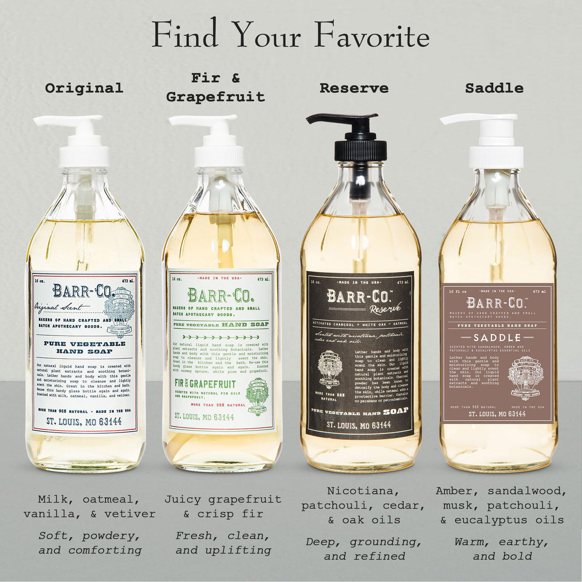 BARR-CO lather texture on hands demonstrating gentle moisturizing