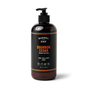 Barrel & Oak front packaging showing bourbon cedar scent and benefits