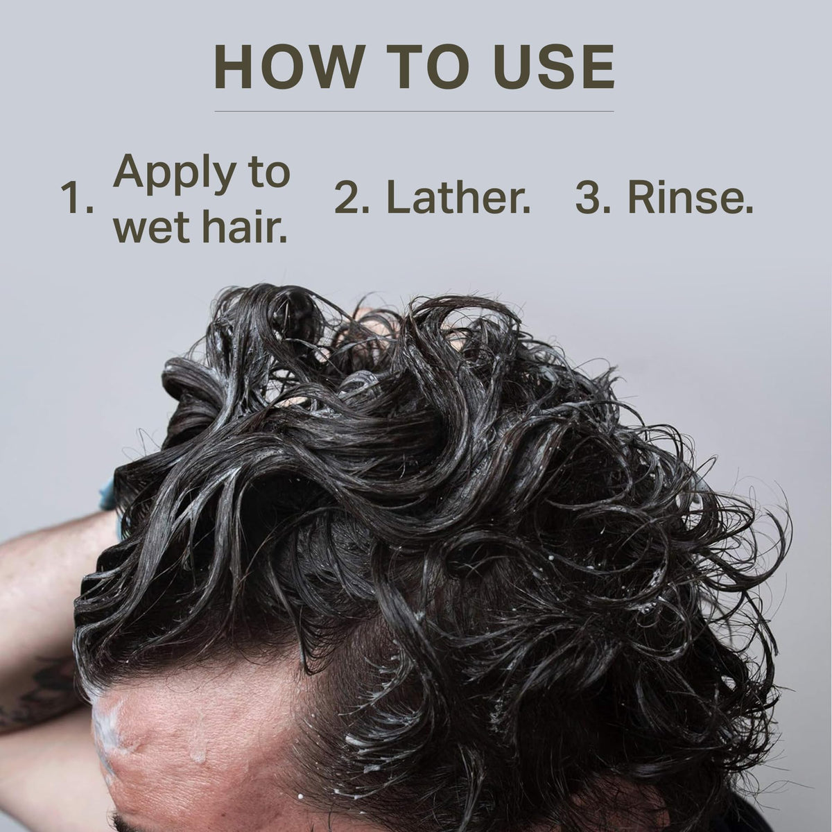 Barrel & Oak lather in shower demonstrating gentle cleansing and conditioning benefit