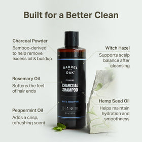 Barrel & Oak pump dispensing shampoo for quick lathering benefit